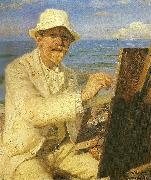 Peder Severin Kroyer selvportrat oil painting